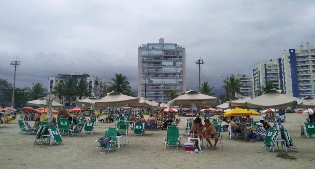 Apartamento Praia Bertioga Frente Mar Appartement Buitenkant foto